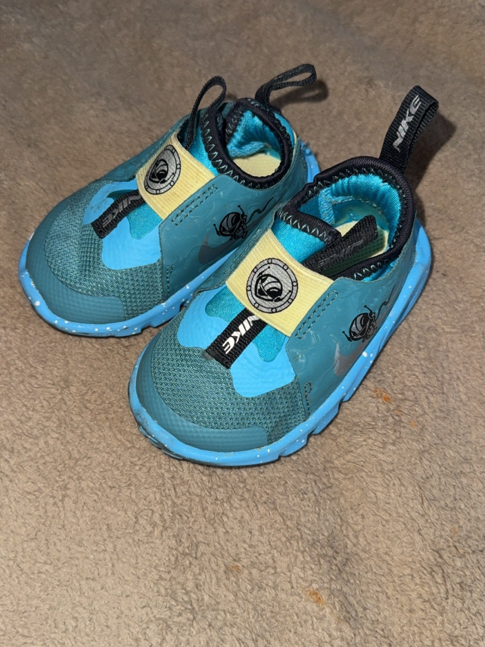 Nike Kids Blue Slip-On Athletic Shoes